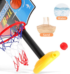 Adjustable Kids Basketball Hoop & Stand Set with Ball & Pump – Height 27cm to 115cm