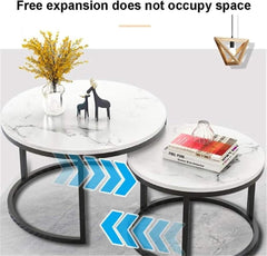 Round Coffee Table Set of Nested Coffee Table