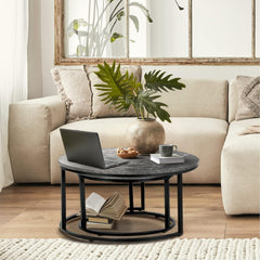 Round Coffee Table Set of Nested Coffee Table