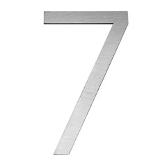 Stick On Slim House Number - Stainless Steel