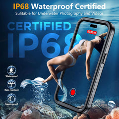 iPhone 14 Pro Waterproof Case IP68 Rating ShockProof and DustProof