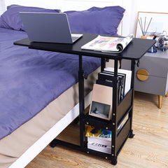 Height Adjustable Laptop table desk Wheels Side Table Care Table Breakfast Table