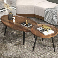 Industrial Nest Of Tables Wooden Coffee Sofa Side End Table Display Flowers Lamp