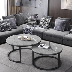 Round Coffee Table Set of Nested Coffee Table