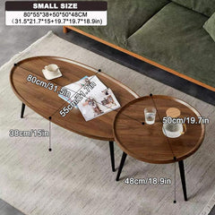 Industrial Nest Of Tables Wooden Coffee Sofa Side End Table Display Flowers Lamp