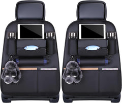 Kids Car Organizer - Simplify Travel with Multi-Pocket Back Seat Storage - 2 piece Set