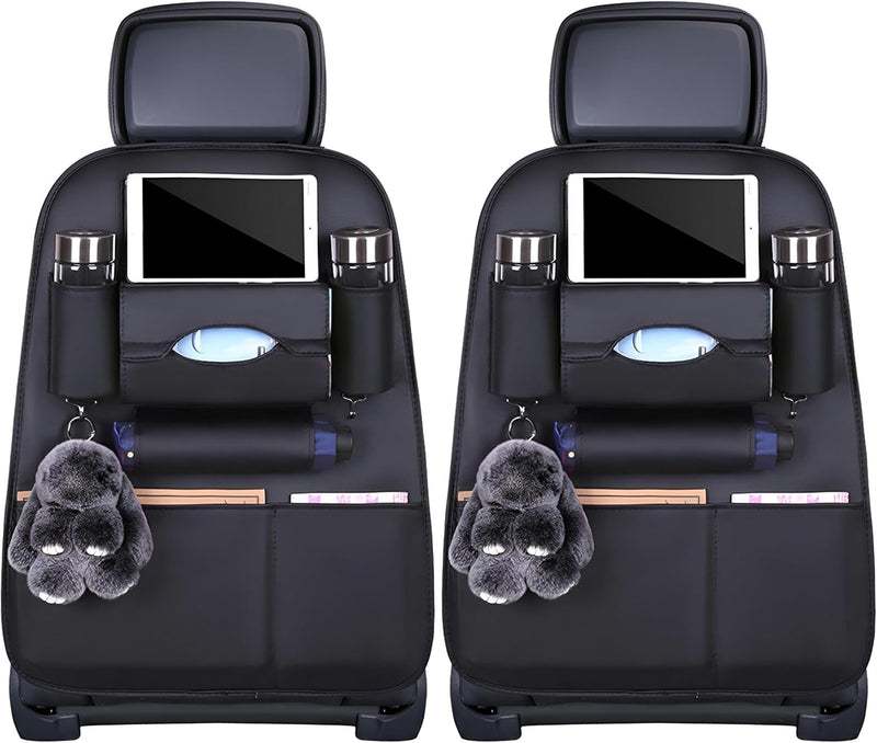 Kids Car Organizer - Simplify Travel with Multi-Pocket Back Seat Storage - 2 piece Set