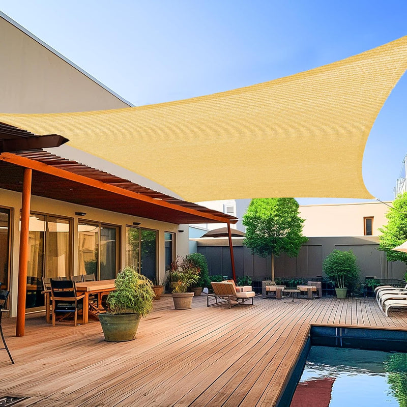 Sun Shade Square 3 x 3m Waterproof Shade Cover for Outdoor Garden Patio Party