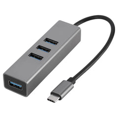 Type C to USB 3.0 Converter Hub 4-Port Super Speed Cable Adapter