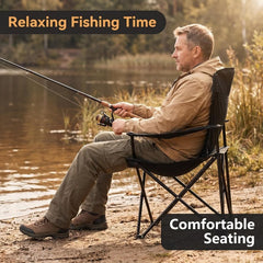 Camping Chair with Cup Holder and Carry Bag