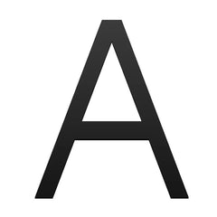 Stick On Slim House Number - Black Iron