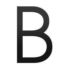 Stick On Slim House Number - Black Iron