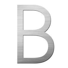 Stick On Slim House Number - Stainless Steel