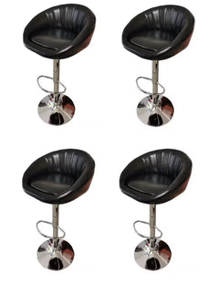 Bar Stool Height Adjustable With Footrest 360 Swivel stool set of 4 pieces