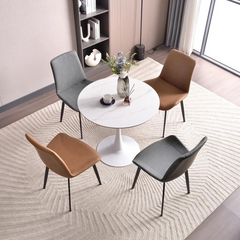 Celeste White Round Cafe Table