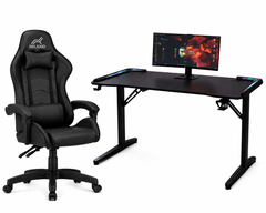 RGB Gaming Desk & Gaming Chair -Complete Gaming Setup