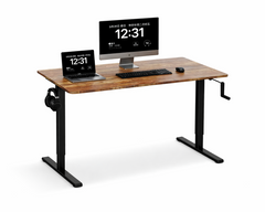 Height Adjustable Standing Computer Desk Hand Oprated Manual 120Cm