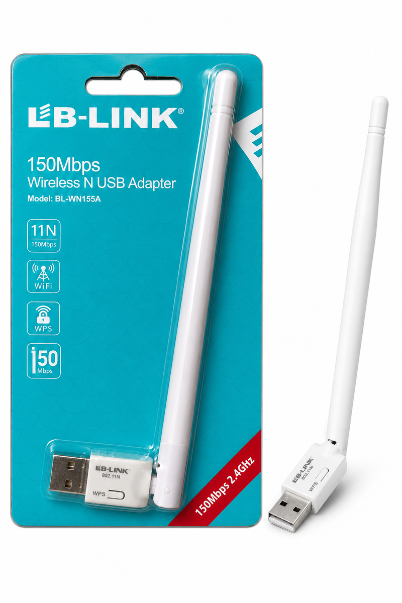 150Mbps USB WiFi Adapter Dual Band 2.4GHZ Wireless Dongle