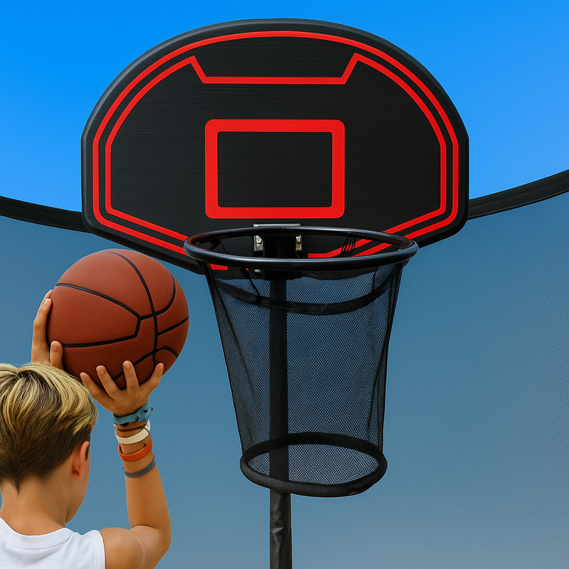 Trampoline Basketball Hoop