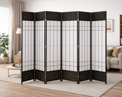 Stylish Room Divider Folding Privacy Screen 6-panel