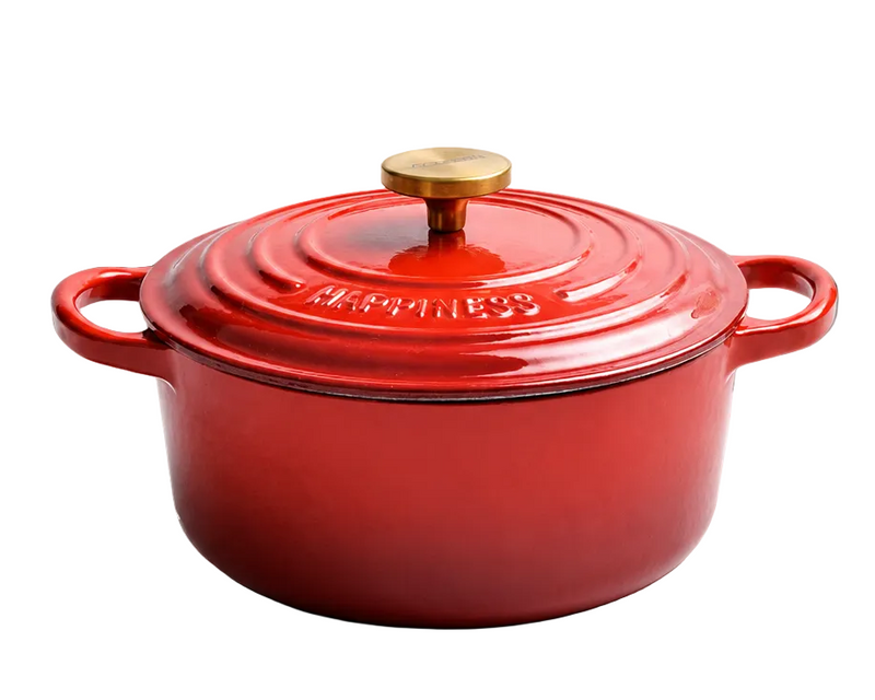 Enamel Cast Iron Pot Cast Iron Casserole French Oven 24CM