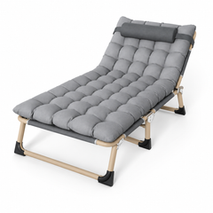 Folding Lounger Zero Gravity Recliner Garden Sun Chair With Cushion
