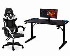 RGB Gaming Desk & Gaming Chair -Complete Gaming Setup