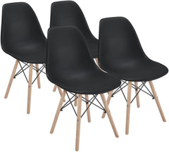 Modern 5-Piece Dining Table Set – White or Black