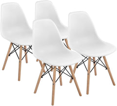 Modern 5-Piece Dining Table Set – White or Black