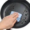 Nonstick Stainless Steel Frying Pan with Heat-Resistant Handle