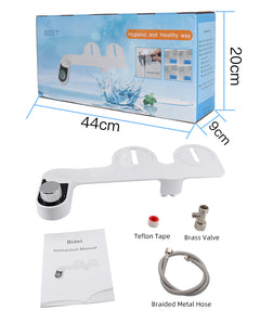 Water Bidet Dual Nozzle Self Cleaning Toilet Sprayer