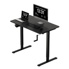 Height Adjustable Computer Standing Desk Manually Hand Operated