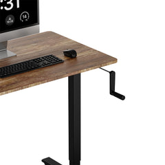 Height Adjustable Computer Standing Desk Manually Hand Operated