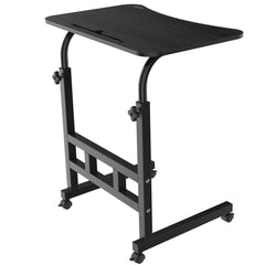 Computer Study Desk Laptop Table With Wheel Study Desk Black