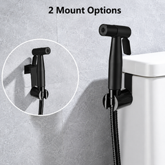 Bathroom Handheld Bidet Sprayer Kit – Black Toilet Spray Set