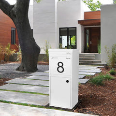 Stick On Slim House Number - Black Iron