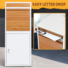 Heavy Duty Outdoor Free-Standing Metal Parcel Delivery Box 1020x410x380 mm