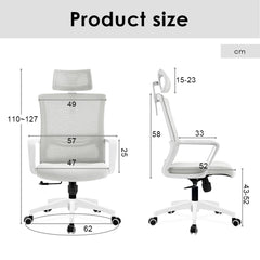 Modern Ergonomic Office Desk Chair with Mesh Back Support