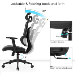 Comfortpro Ergonomic Office Chair With lumbar Support