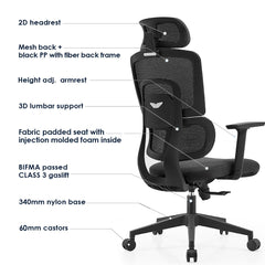 Comfortpro Ergonomic Office Chair With lumbar Support