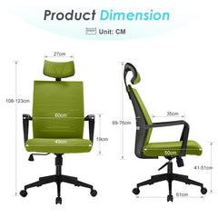 Ergonomic High Back Mesh Office Chair Modern Comfort & Support