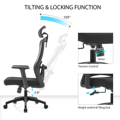 High back ergomonic mesh office chair