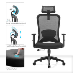High back ergomonic mesh office chair