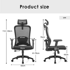 High back ergomonic mesh office chair