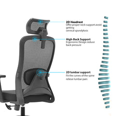 High back ergomonic mesh office chair