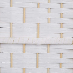 4 Panel Decorative Room Divider – Foldable Privacy Screen White