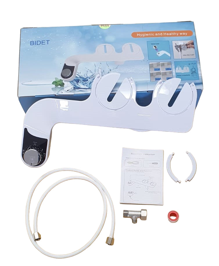 Water Bidet Dual Nozzle Self Cleaning Toilet Sprayer