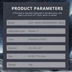 iPhone 17 Waterproof Case Shockproof Heavy Duty Case