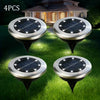 4 Pack Solar Garden Lights Outdoor Waterproof White LED Pathway Lights