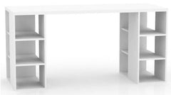 Desktop Computer Desk With Bookshelf